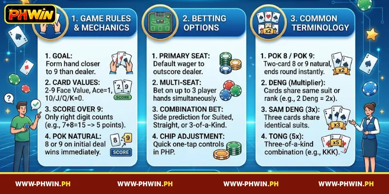 Basic information for playing PHWIN Pok Deng