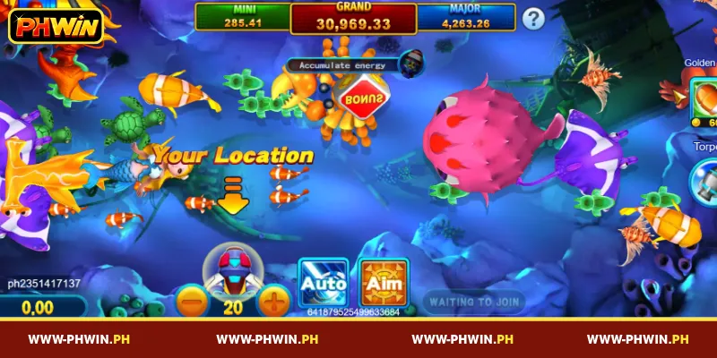 Basic Instructions for Playing PHWIN Bombing Fishing