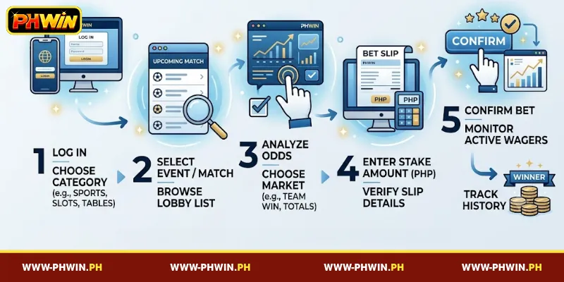 Detailed Instructions on How to Bet on PHWIN