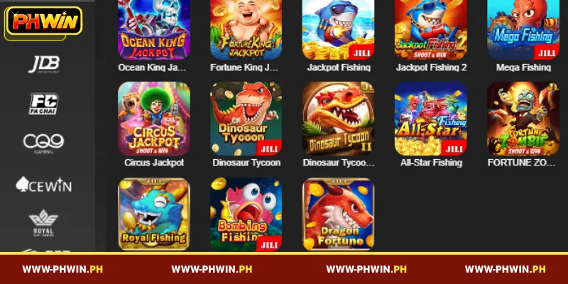 Explore the Exciting Fishing Game Lobby at PHWIN