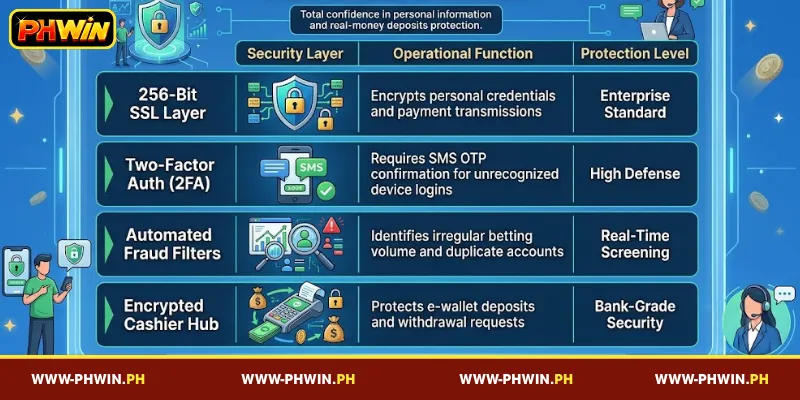 Exploring Technical Security Features at PHWIN