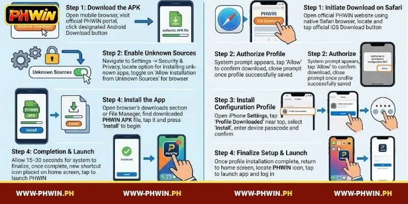 How to quickly download the PHWIN app to your phone