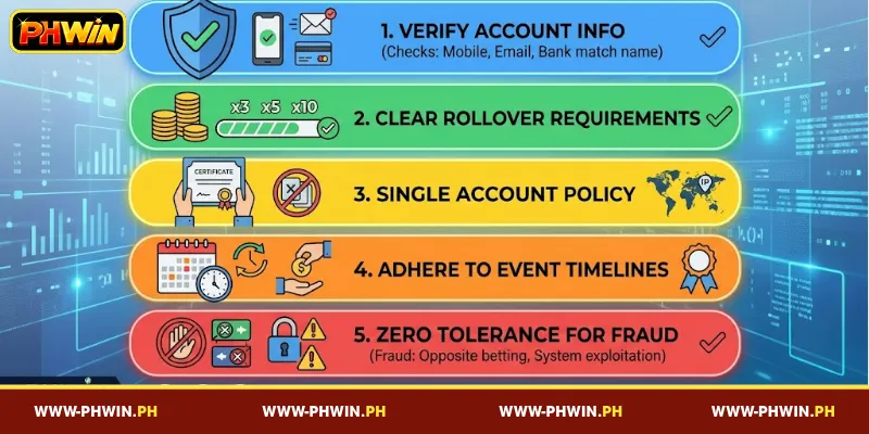 Important Rules for Claiming Rewards at PHWIN