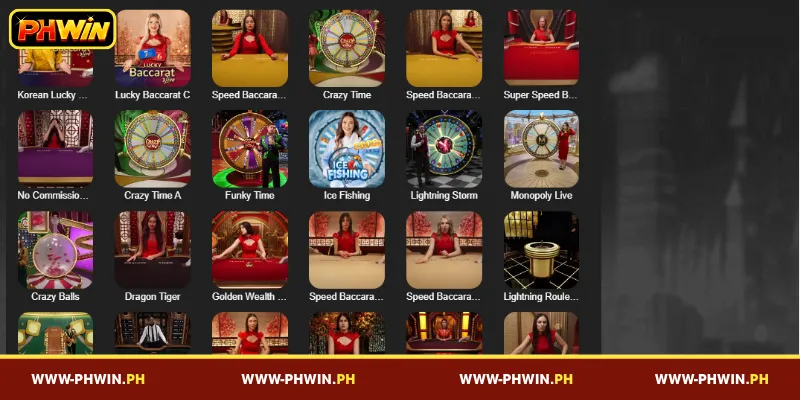Top Casino Table Games on PHWIN